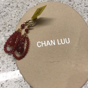 Chan Luu red beaded earrings.
